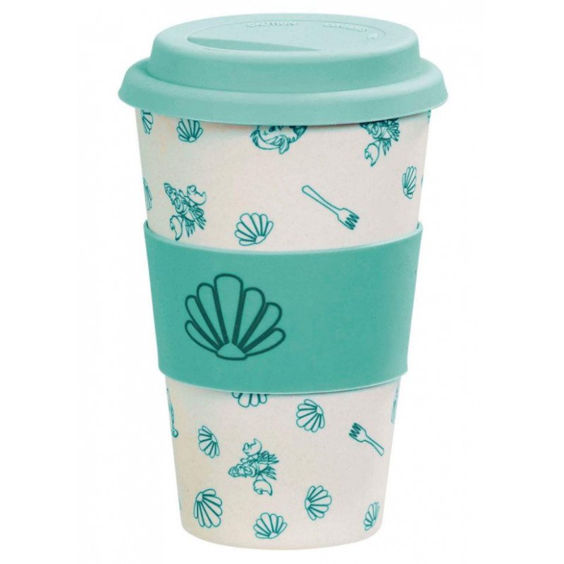 Taza Travel Mug Disney Bamboo Lidded Mug Under The Sea Little Mermaid x Funko