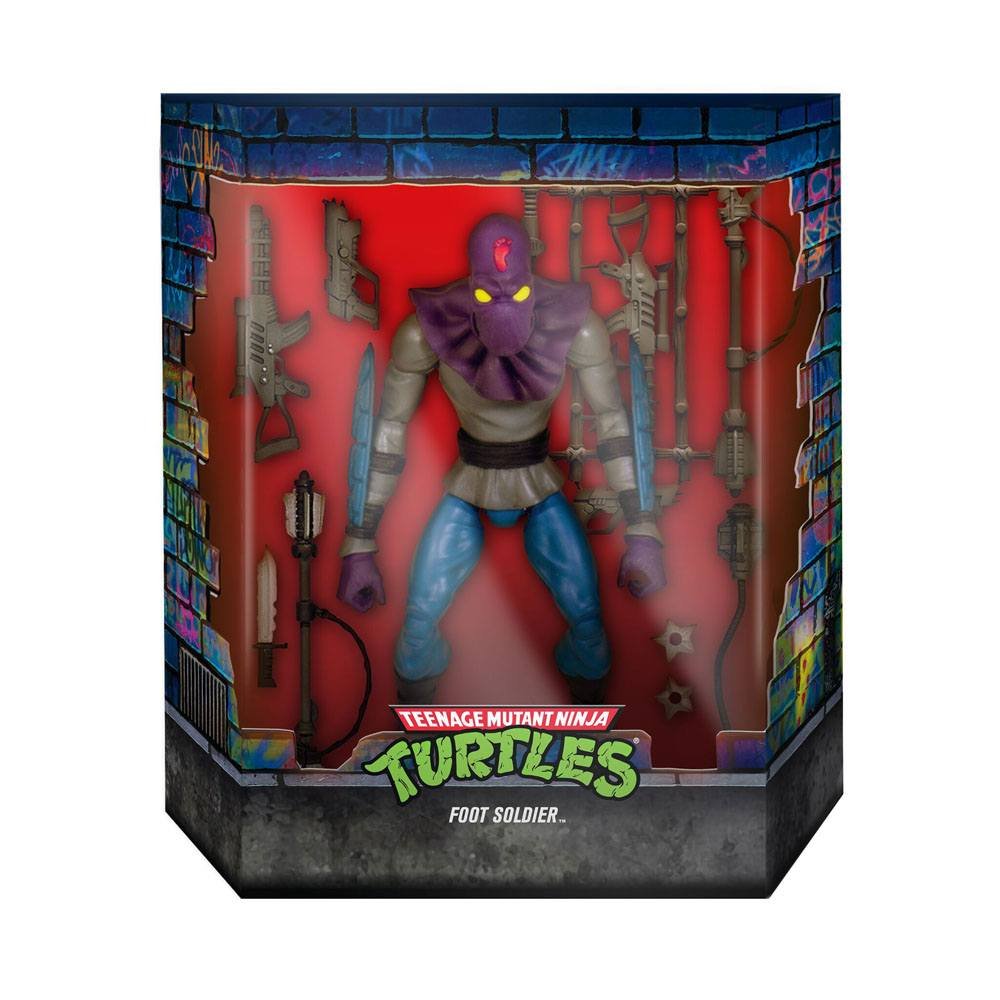 Figura Teenage Mutant Ninja Turtles Ultimates Action Figure Foot Soldier Version 2 18 cm Super7