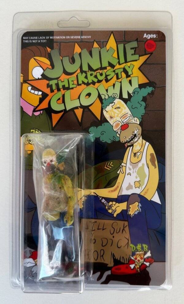 Figura SDCC San Diego Comic Con 2017 Junkie Krusty Clown Limited Edition DKE Toys The Simpson Rare / Exclusive / Retired