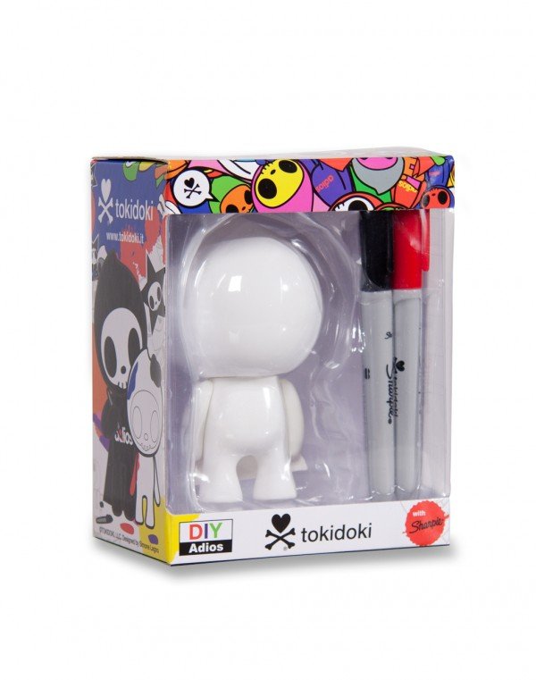 Figura Tokidoki Do It Yourself Pre-Paint DIY Adios w/ Sharple Vinyl Designer Toys
