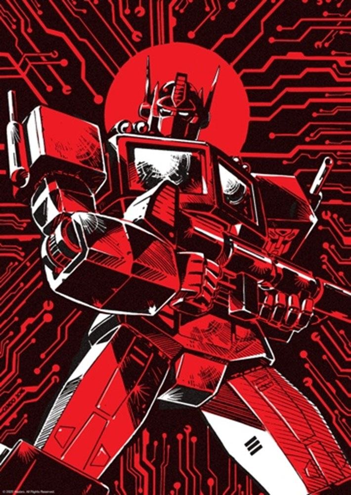 Litografía Transformers Art Print Optimus Prime 42 x 30 cm Fanattik