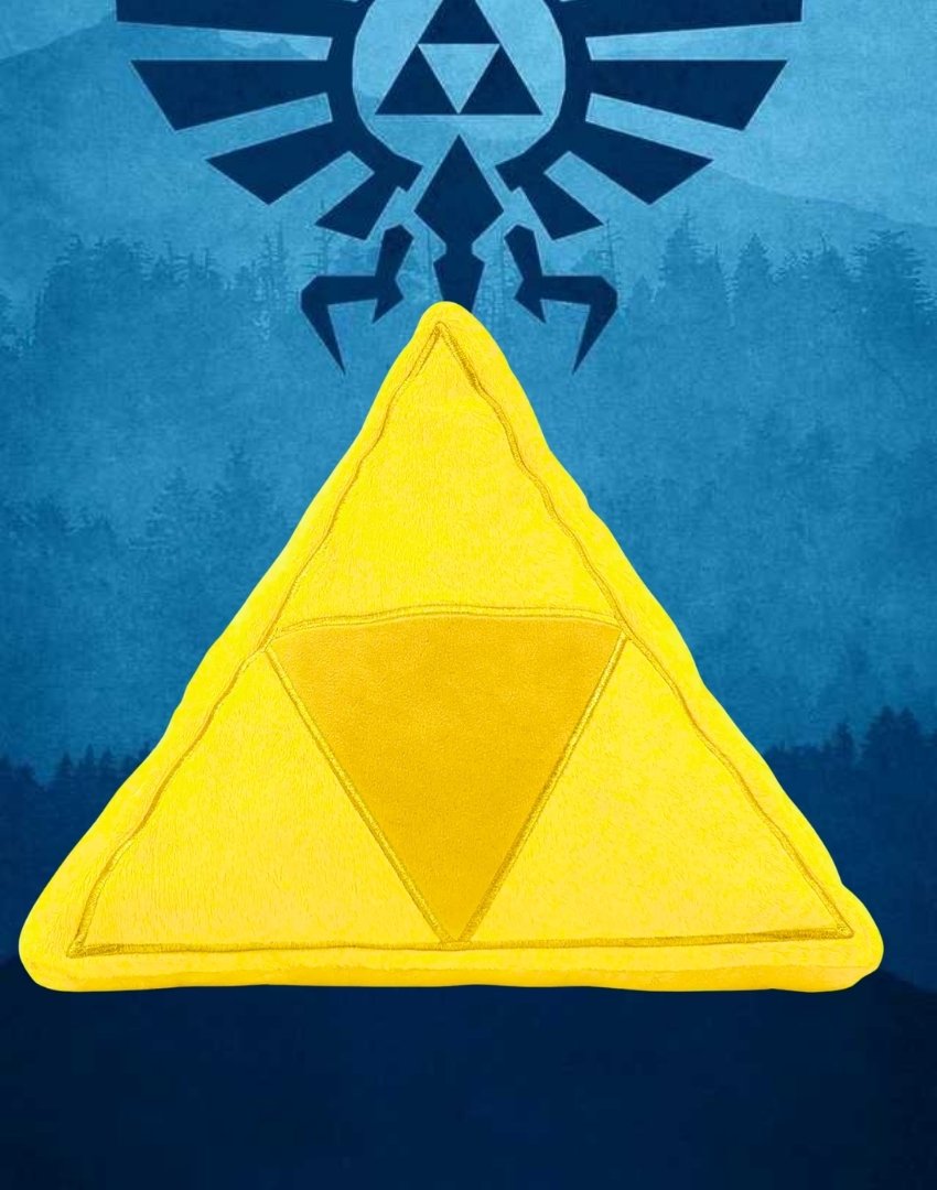 Cojín Triforce The Legend of Zelda Oficial 3D 33-40 cm