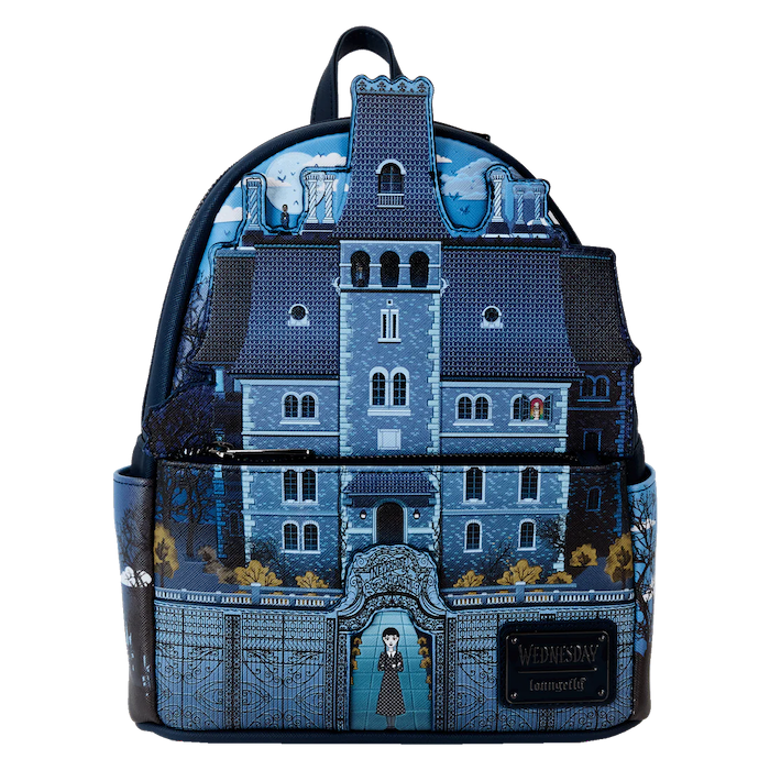 Mochila Nevermore Academy Mini Backpack Wednesday Netflix x Loungefly