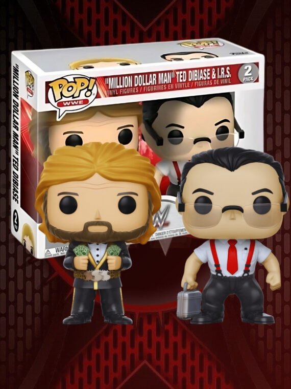 Figura Funko POP! WWE – “Million Dollar Man” Ted DiBiase & I.R.S. Exclusive 2-Pack