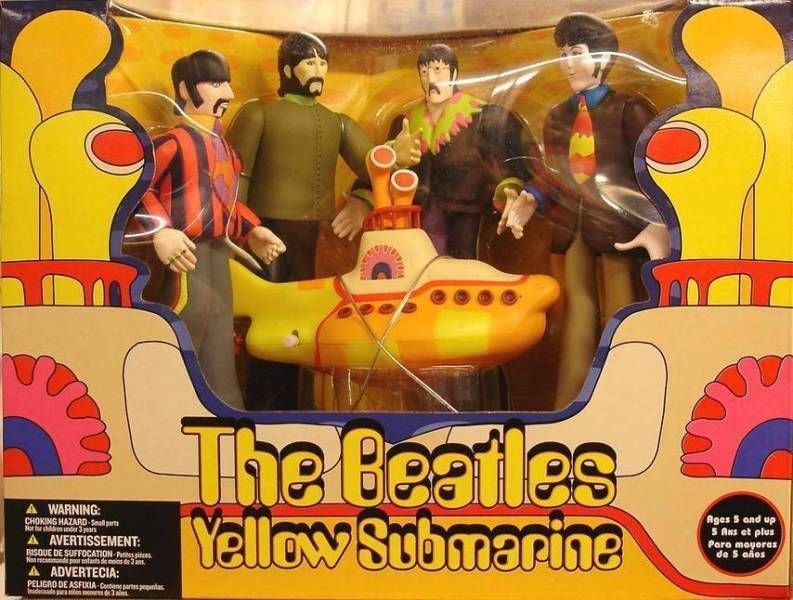 Figuras The Beatles Yellow Submarine John, Paul, George and Ringo Vintage Retro Toys McFarlane Toys