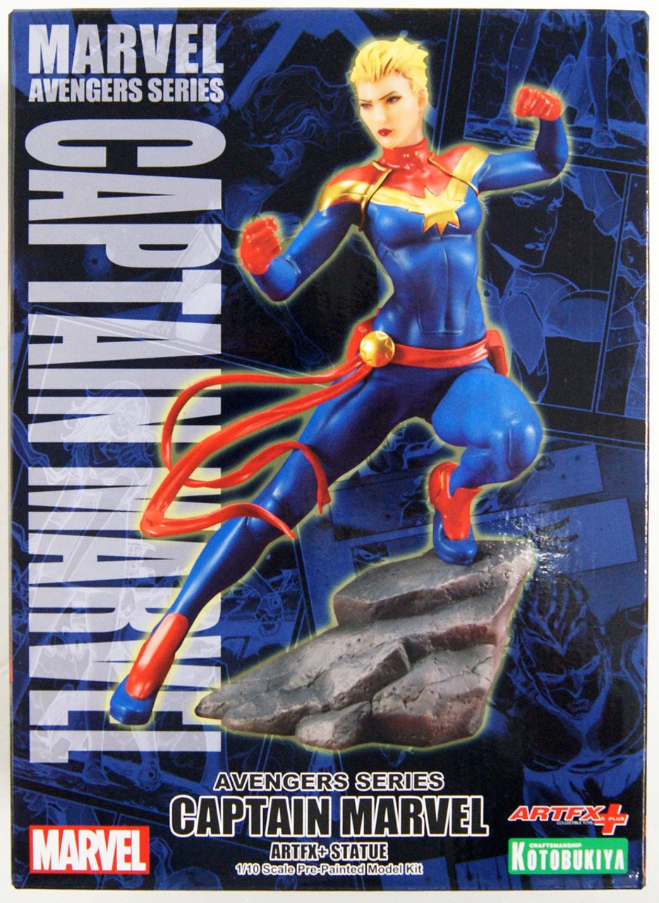 Estatua Kotobukiya ARTFX+ Captain Marvel 1/10 Marvel Universe Avengers Series Japan 20cm