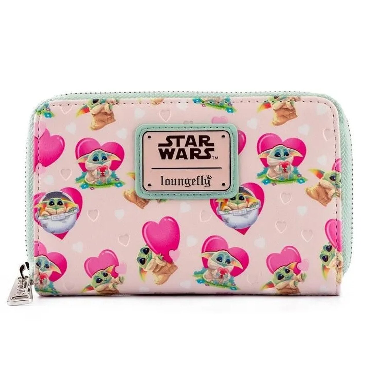 Cartera Mandalorian Grogu Love Zip Around Wallet Disney Star Wars x Loungefly