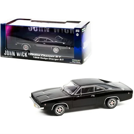 Vehículo John Wick Greenlight Collectibles 1:43 - Dodge Charger 1968 R/T Negro