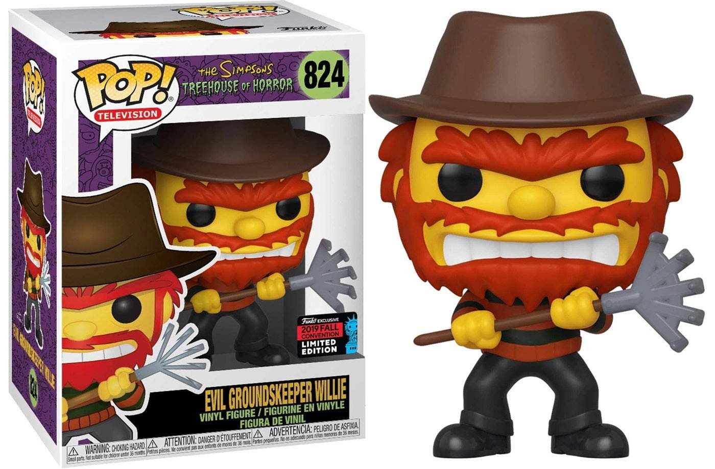 Figura Funko POP! Evil Groundskeeper Willie 2019 Fall Convention Exclusive #824