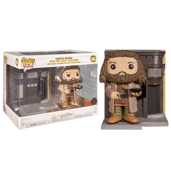 Figura Funko POP! Harry Potter POP! Deluxe Vinyl Figure Deluxe: HP Diagon Alley- The Leaky Cauldron w/Hagrid 9 cm #141 Exclusive