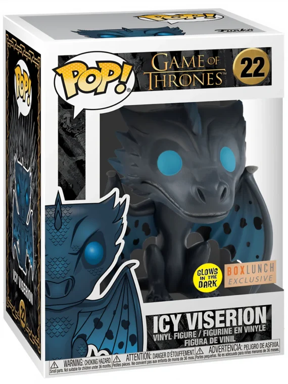 Figura Funko POP! Icy Viserion Glow in The Dark Game of Thrones Box Lunch Exclusive #22