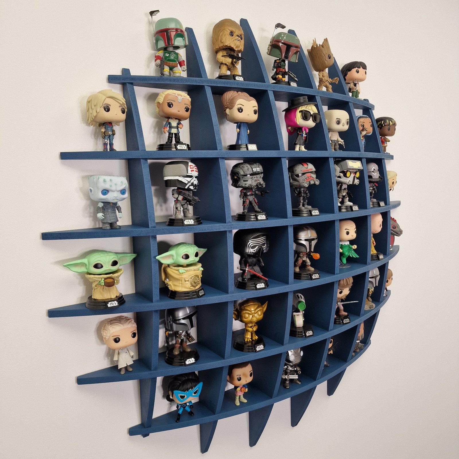 Funko Pop Round Display Shelf Unidad de exhibición de pared personalizada, MDF, almacenamiento de vinilo pop, estante flotante esférico 3D - Etsy España