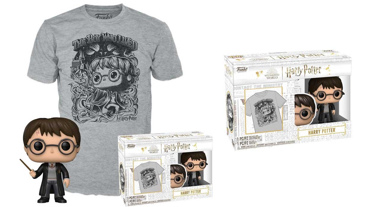 Chollo Loungefly Pop! & Tee con camiseta y Funko de Harry Potter por sólo 19,20€ (-45%)