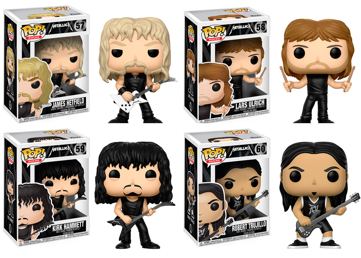 Los miembros de METALLICA, inmortalizados en Funko Pop!