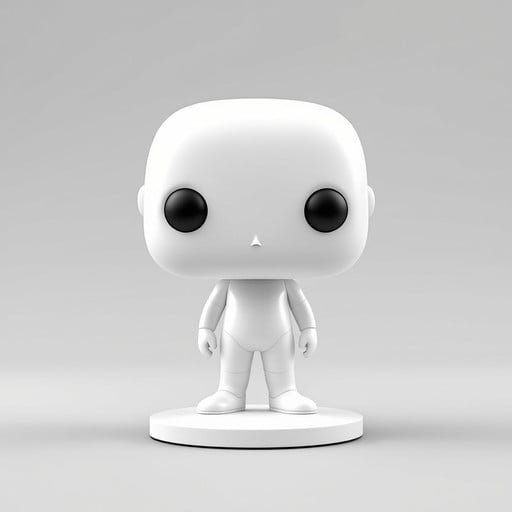 Free White Funko Template Image | Download at StockCake